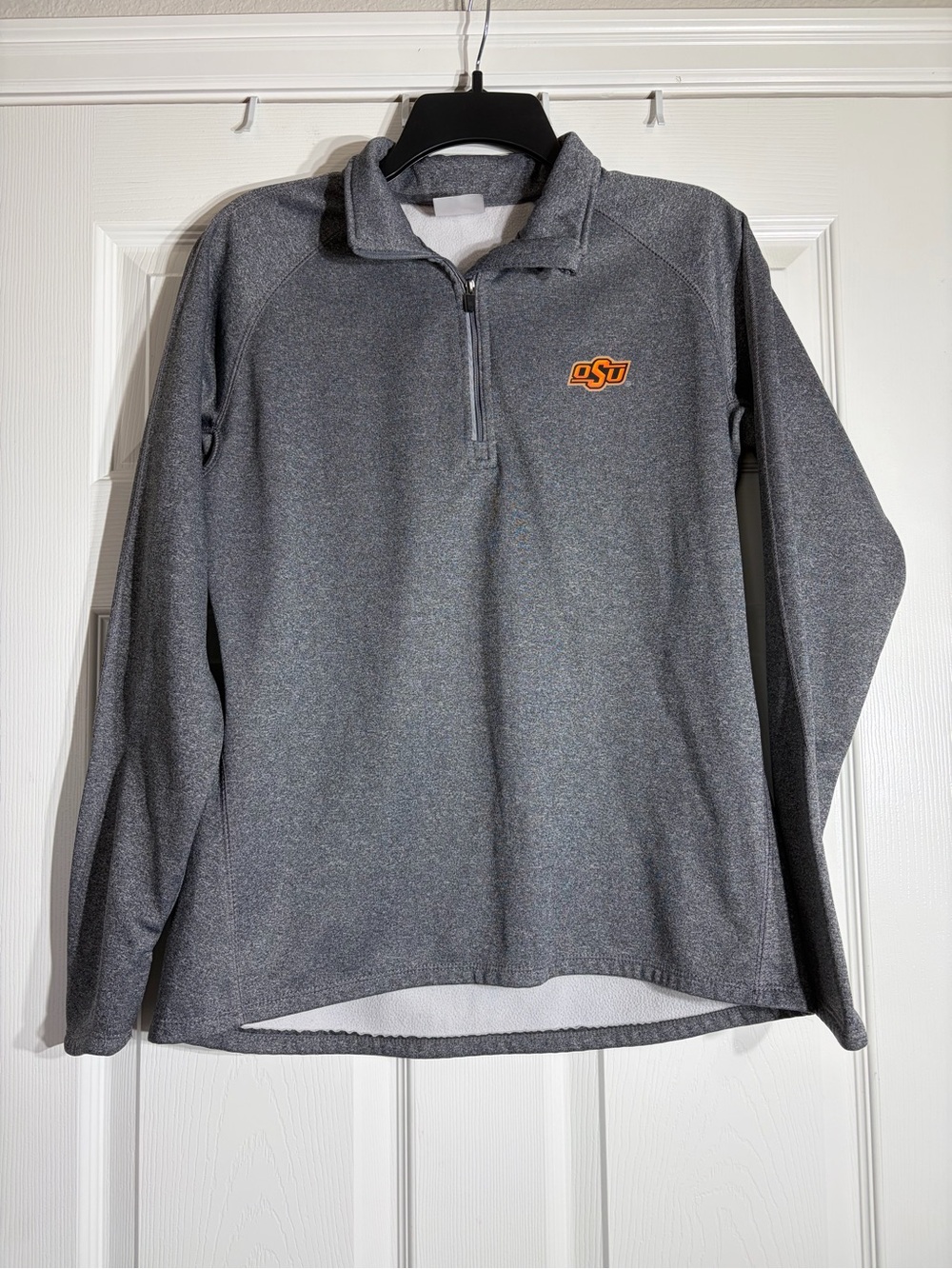 Oklahoma State Cowboys OSU Quarter Zip Long Sleeve Top Large